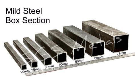 types of box steel|box section steel dimensions.